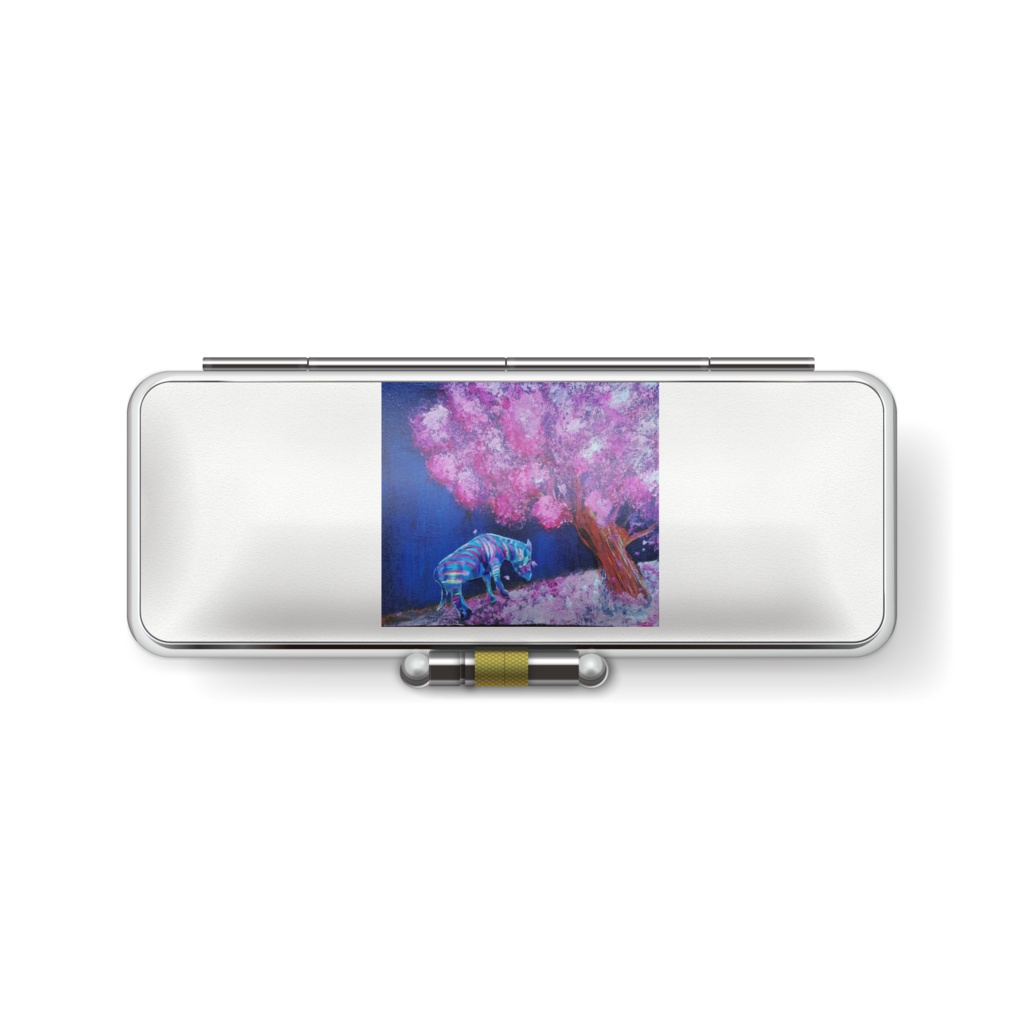 桜とレインボージブラ 印鑑ケース - L