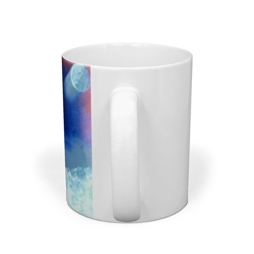 空飛ぶハミルン島とレインボージブラ マグカップ - 直径 8 cm / 高さ 9.5 cm