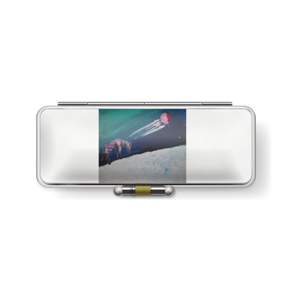 雪とレインボージブラ 印鑑ケース L