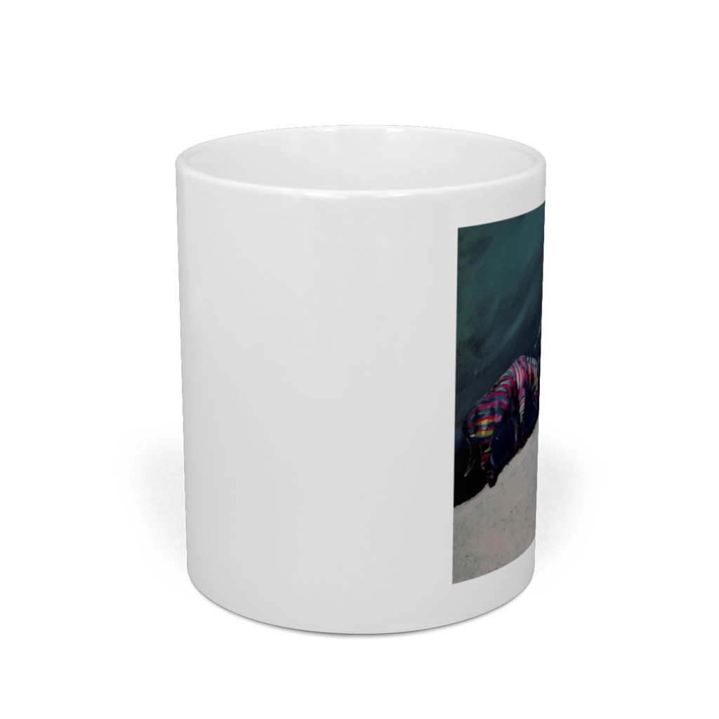 雪景色とレインボージブラ マグカップ 直径8㎝×高さ9.5㎝