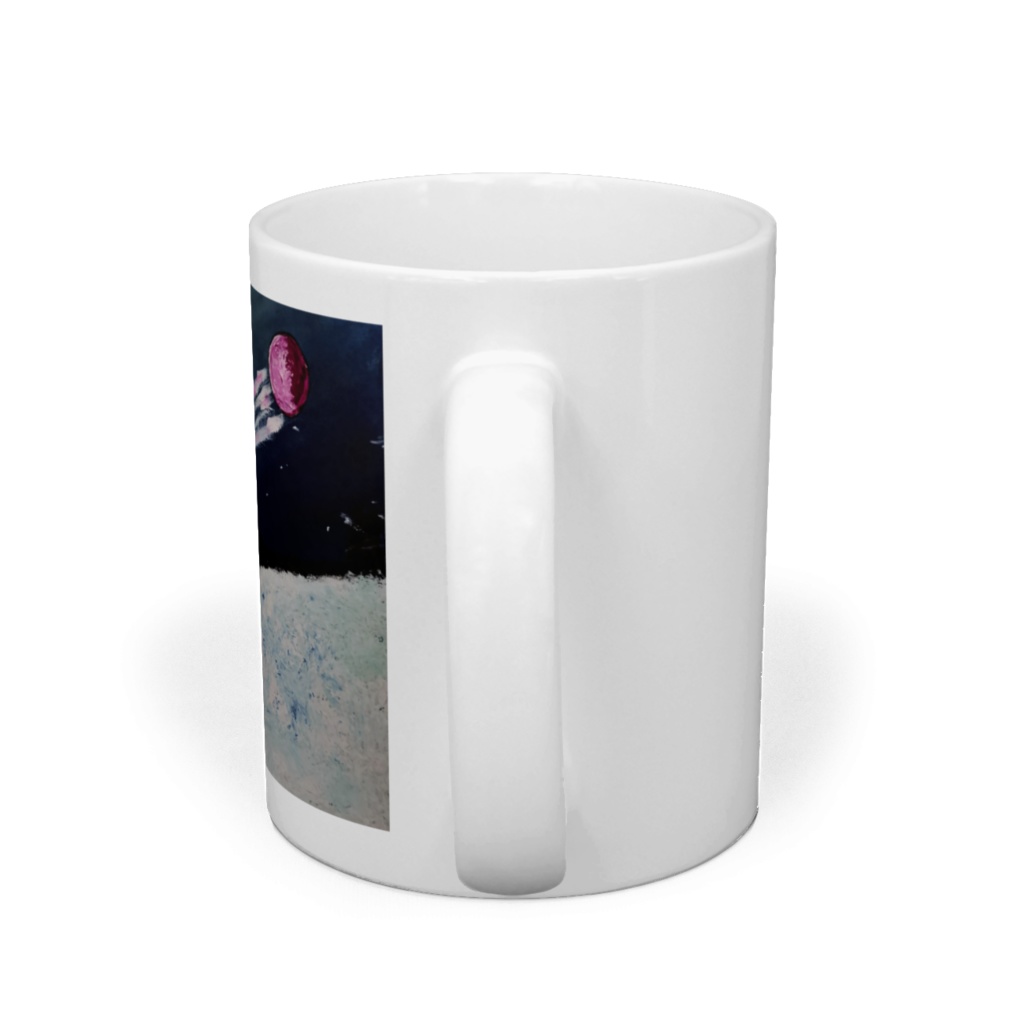 雪景色とレインボージブラ マグカップ 直径8㎝×高さ9.5㎝