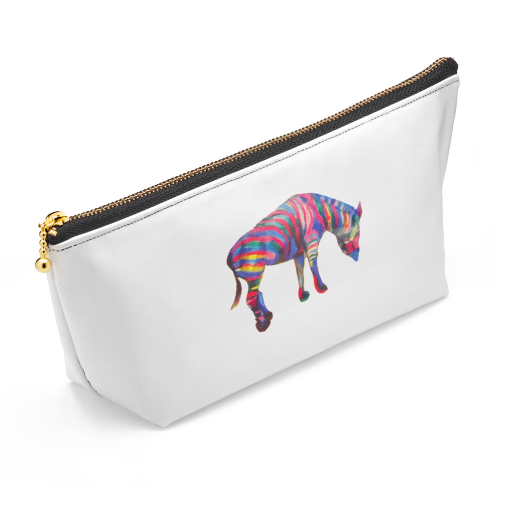 夜空に咲くバラとレインボージブラ ポーチ 21.5×高さ10㎝