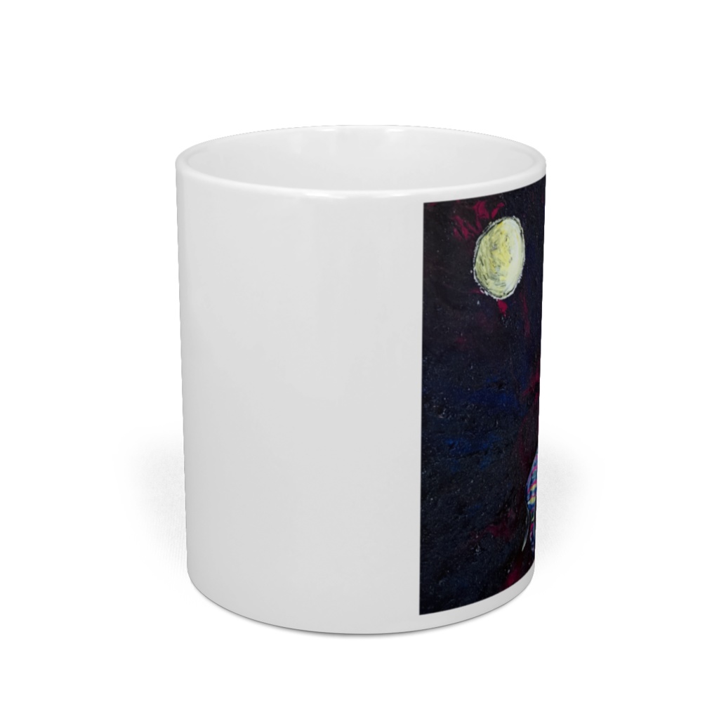 レインボージブラと真夜中のピシャの塔 マグカップ