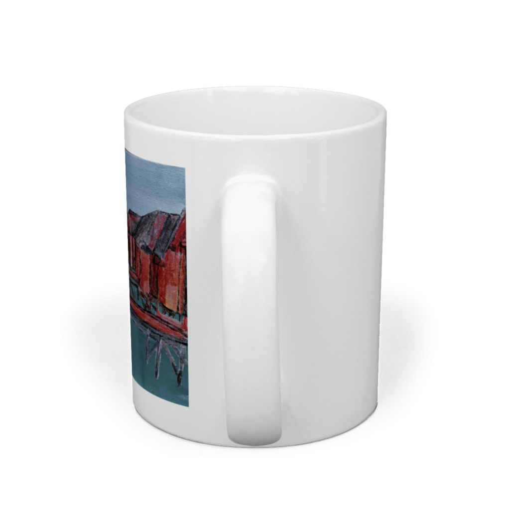 タヒチとレインボージブラ マグカップ 直径8センチ×高さ9.5センチ