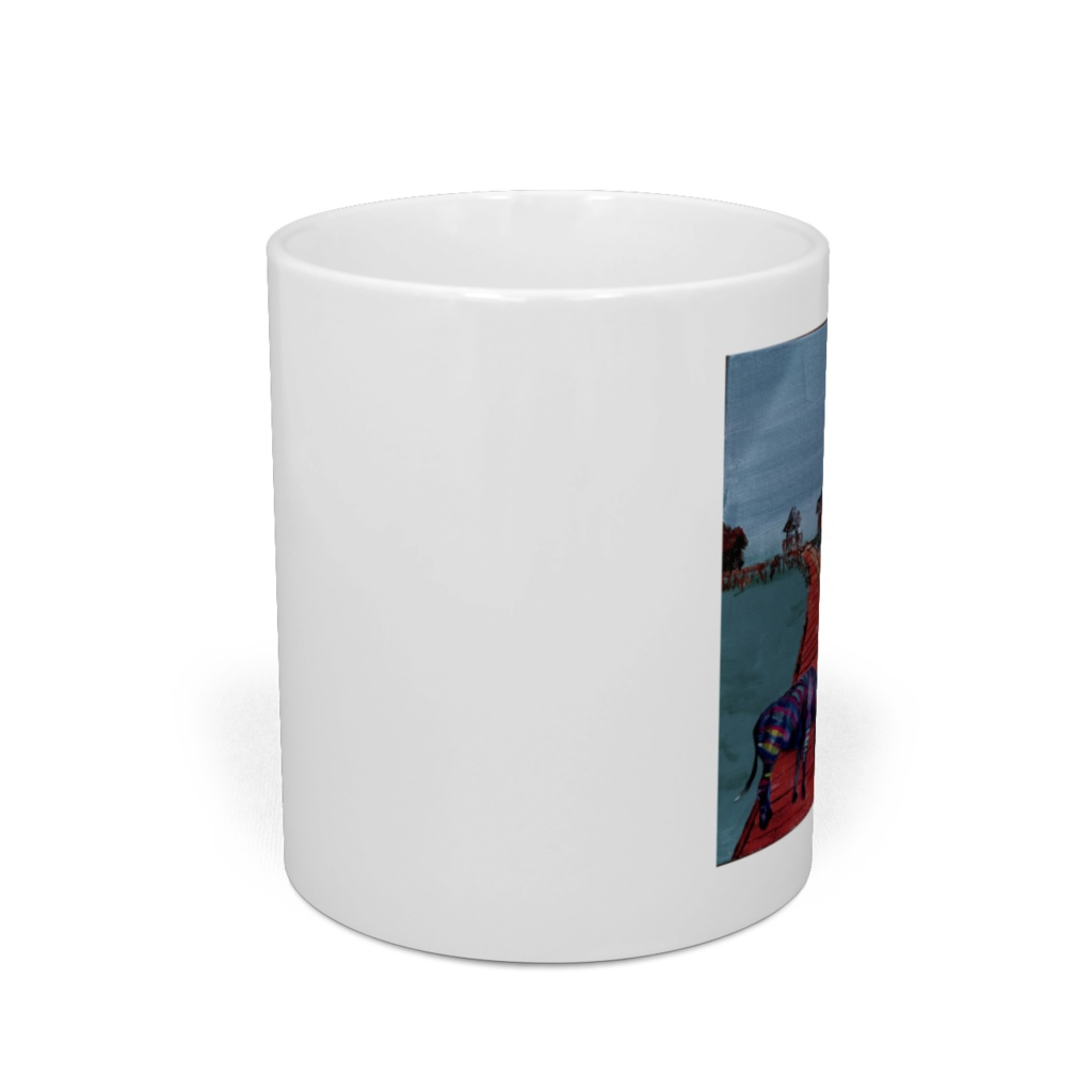 タヒチとレインボージブラ マグカップ 直径8センチ×高さ9.5センチ