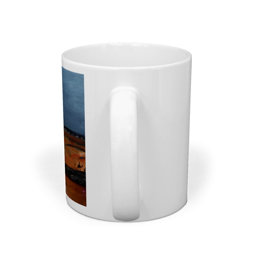 マグカップ 直径8㎝ 高さ9.5㎝ サハラ沙漠とレインボージブラ