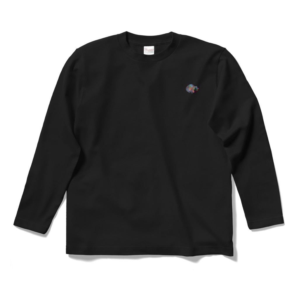 ロングスリープTシャツ ブラック 怪しいウサギ