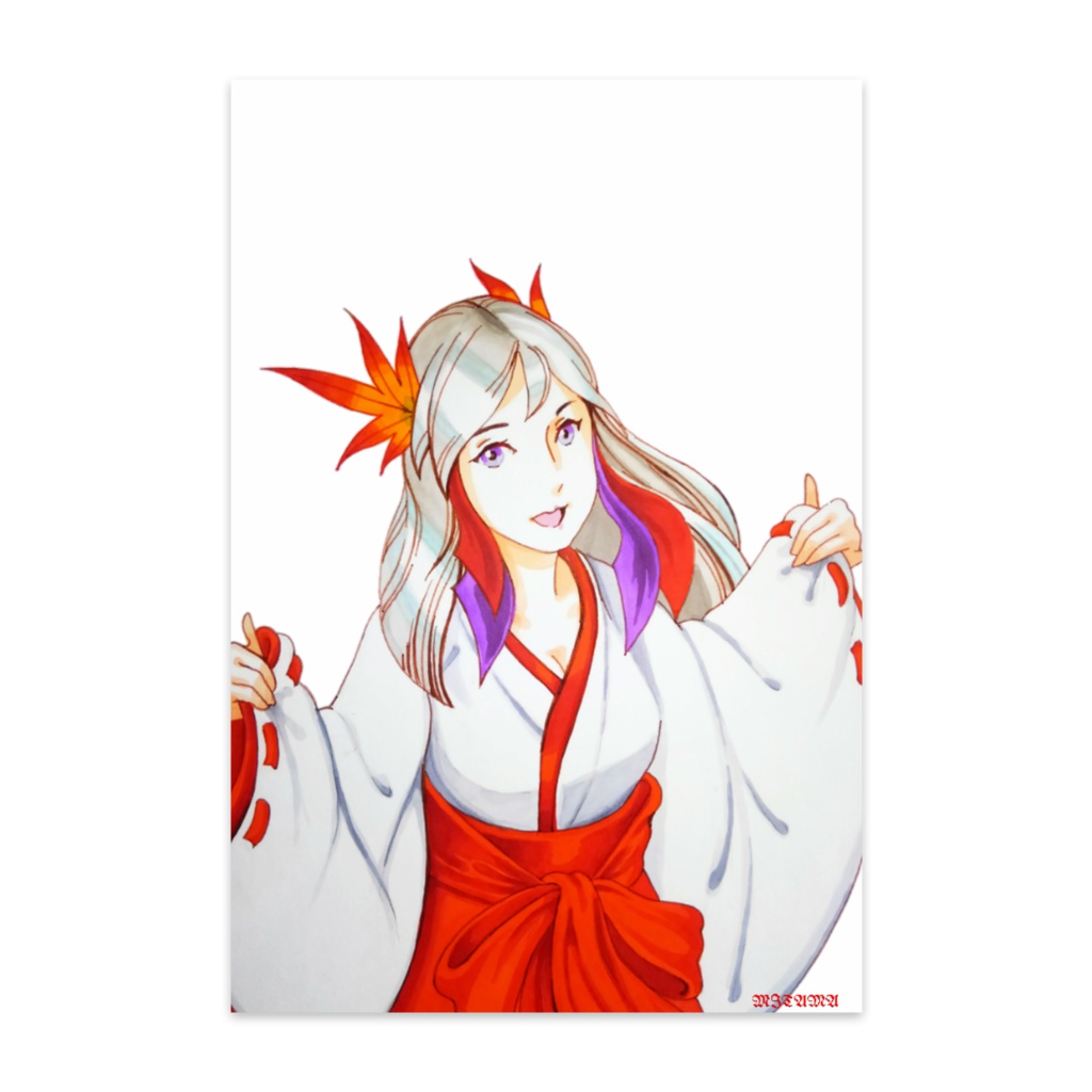 天照大御神　タイプ１　無地　ポストカード