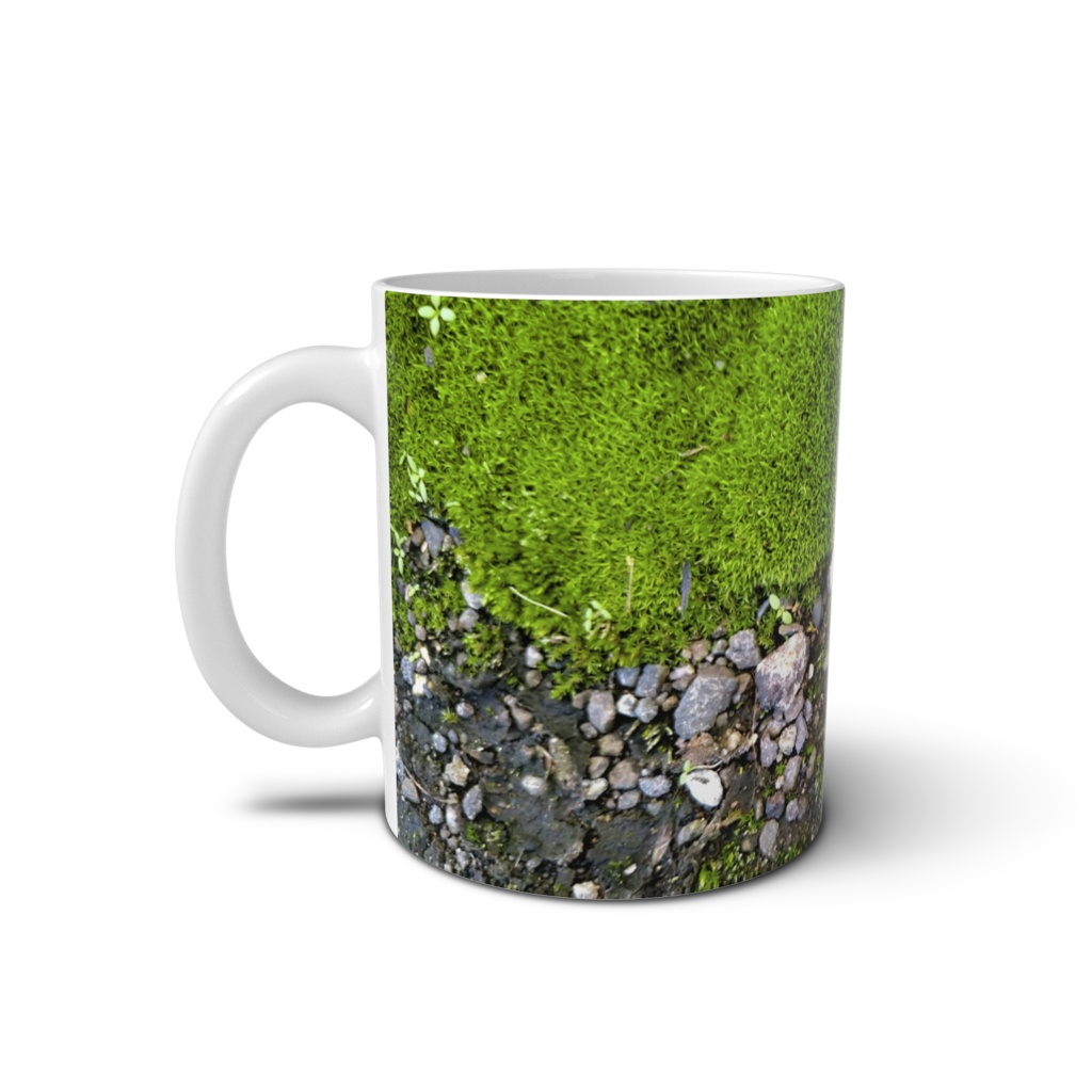 苔のマグカップ - 直径 8 cm / 高さ 9.5 cm