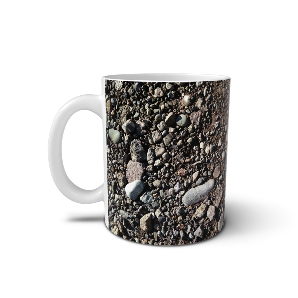 砂利のマグカップ