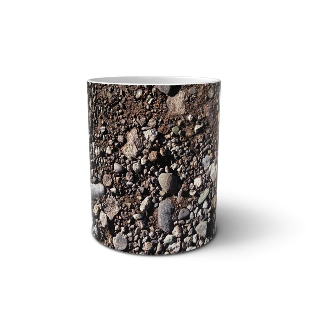 砂利のマグカップ
