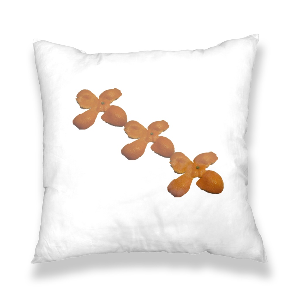 ミカンの皮クッションカバー