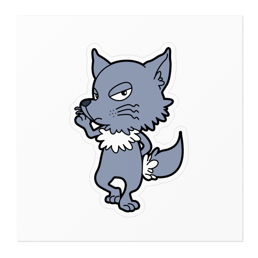 動物占い® ステッカー -狼-