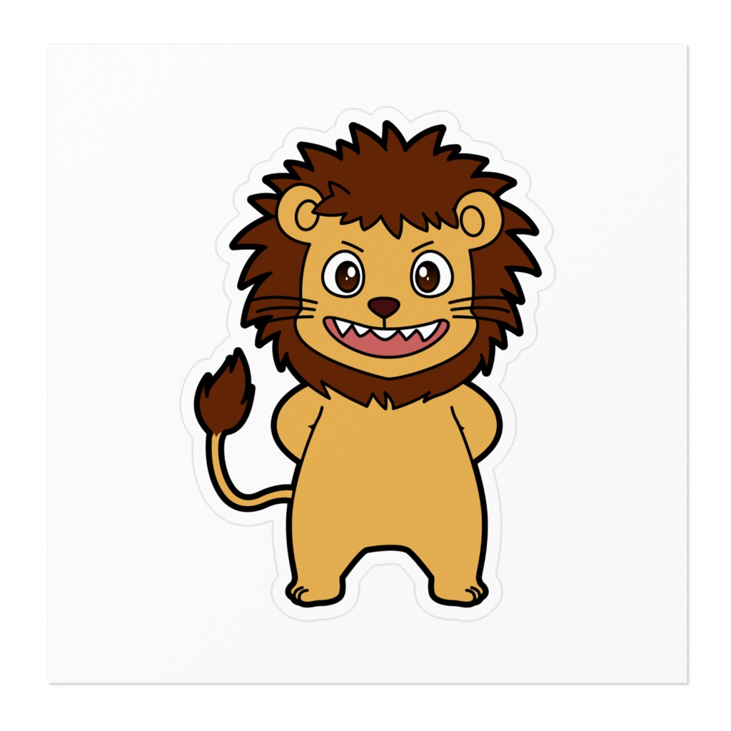 動物占い® ステッカー -ライオン-