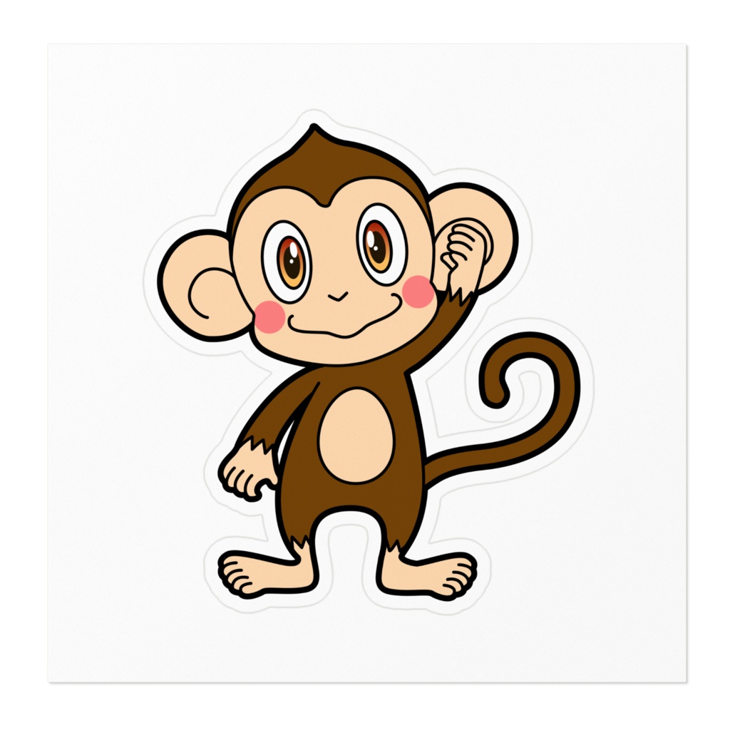 動物占い® ステッカー -猿-