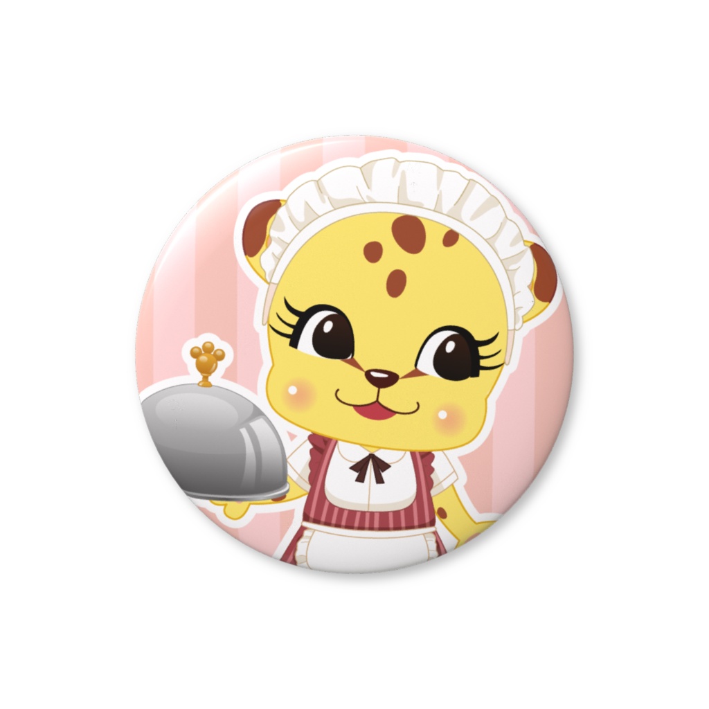 動物占い®缶バッジ カフェ -チータ-