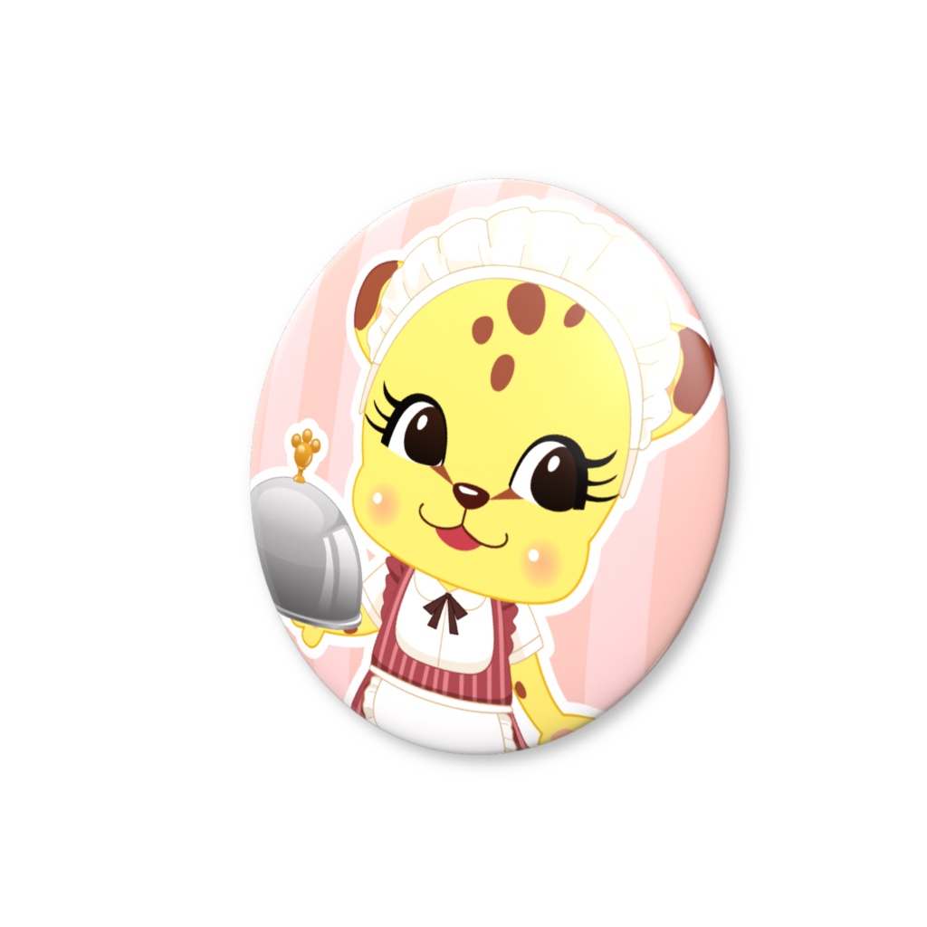 動物占い®缶バッジ カフェ -チータ-