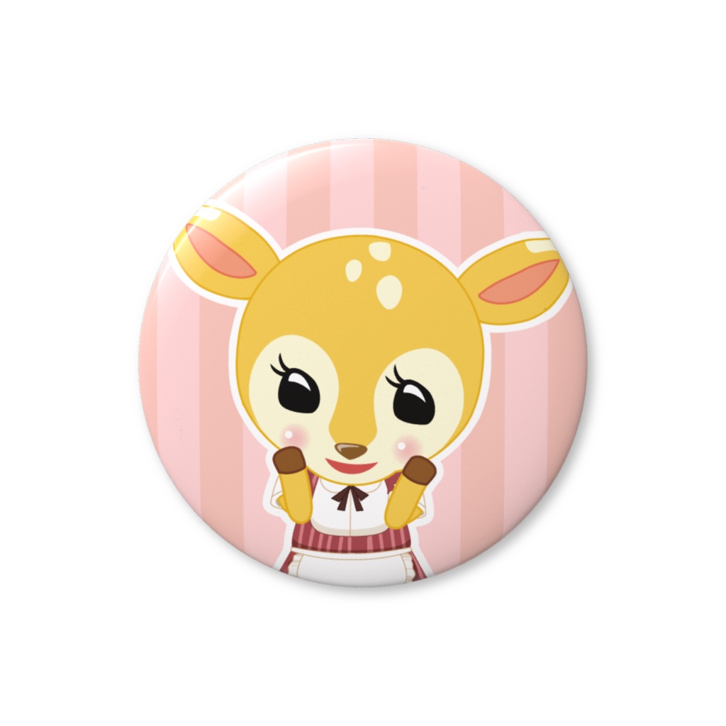 動物占い®缶バッジ カフェ -こじか-