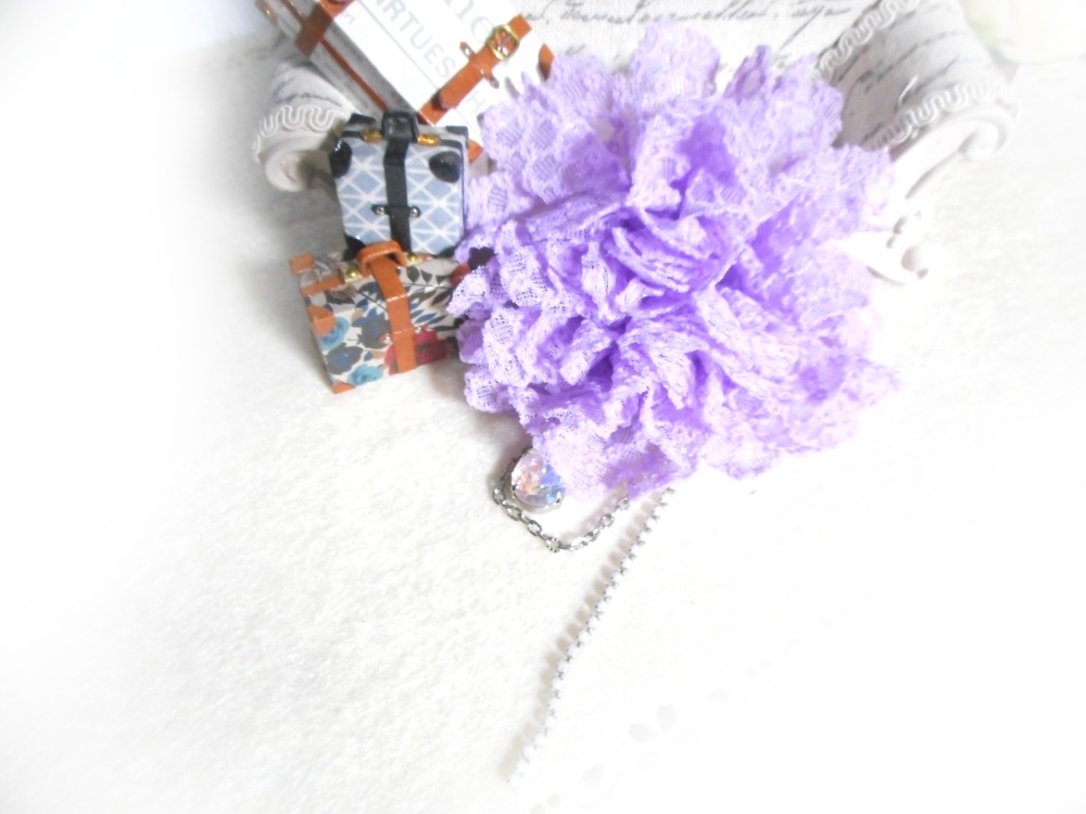 コサージュ・薄紫