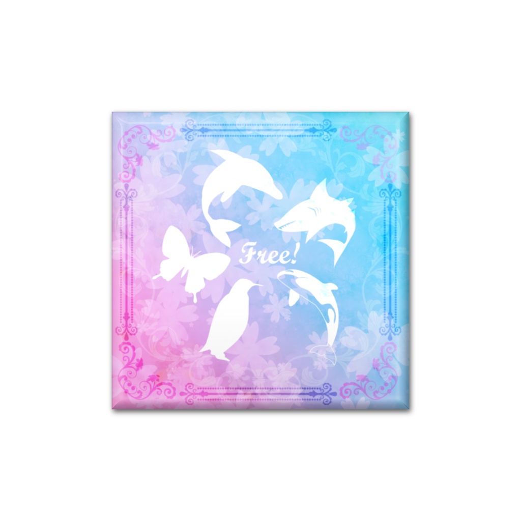 【Free!】缶バッチ・四角