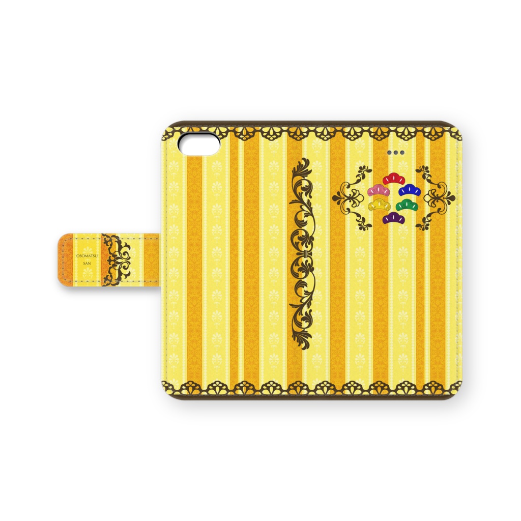 【おそ松さん】手帳型iPhoneケース２・黄
