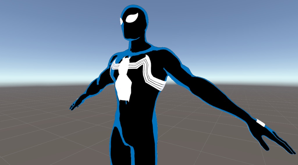 90s Animated Series Symbiote Spider-Man VRC Avatar