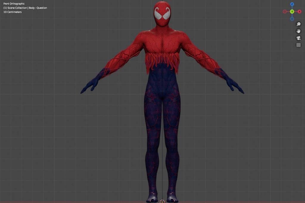 Toxin Symbiote Spider-Man Suit VRC Model Unity Package - Deltamations - 2/7