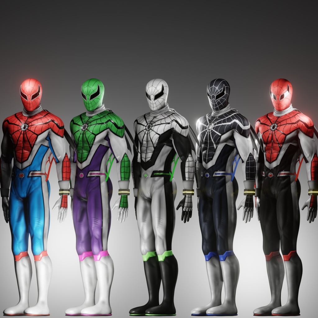 Supaidaman (Venom Verse) VRChat 3D Model + Unity package