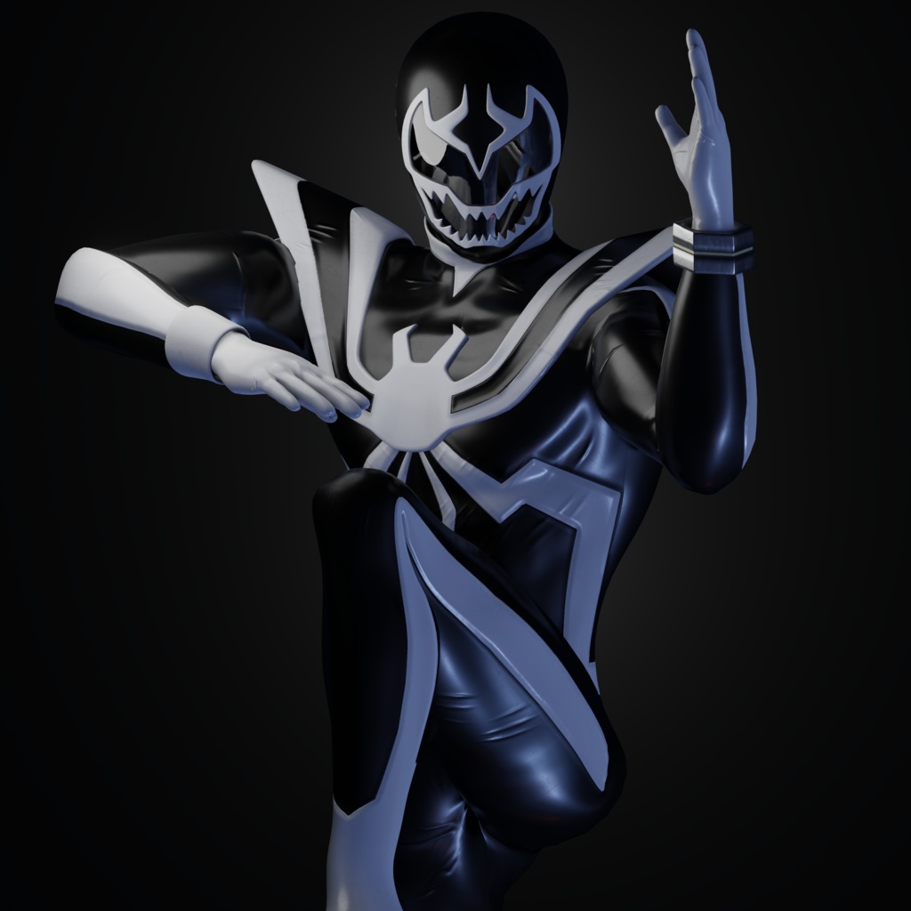 Supaidaman Venom (Venom Verse) VRChat 3D Model + Unity package