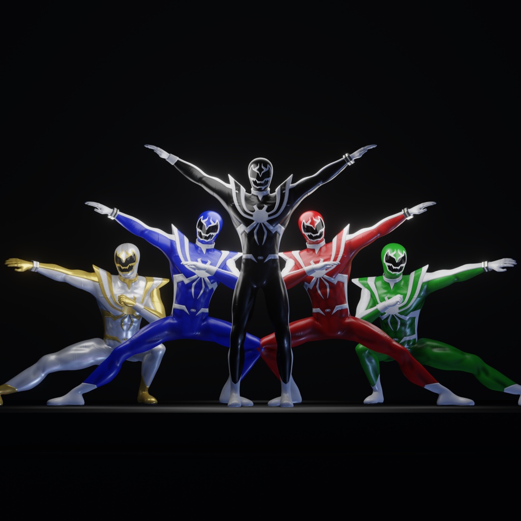 Supaidaman Venom (Venom Verse) VRChat 3D Model + Unity package