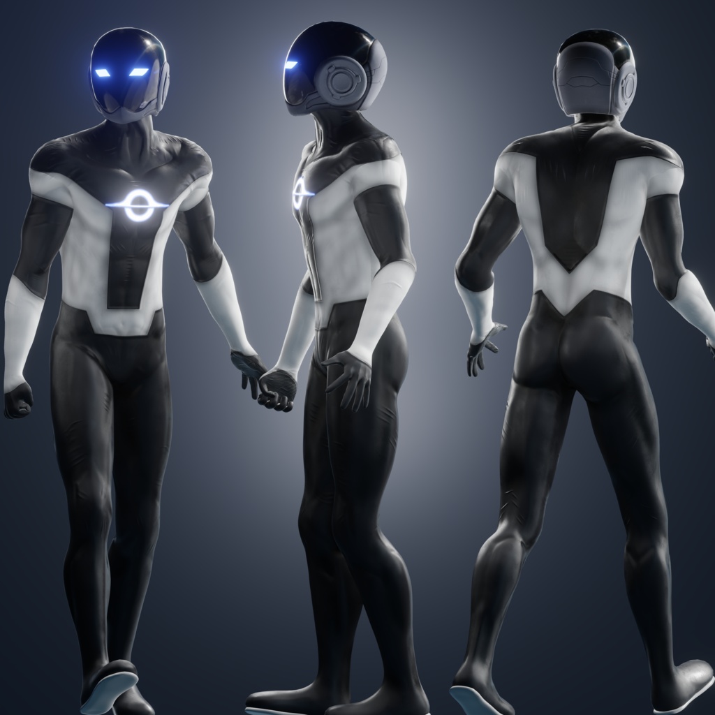 Radiant Black VRChat 3D Model + Unity package