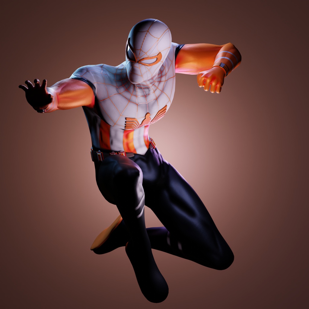 Whataburger Spider-Man V3 VRChat 3D Model + Unity package