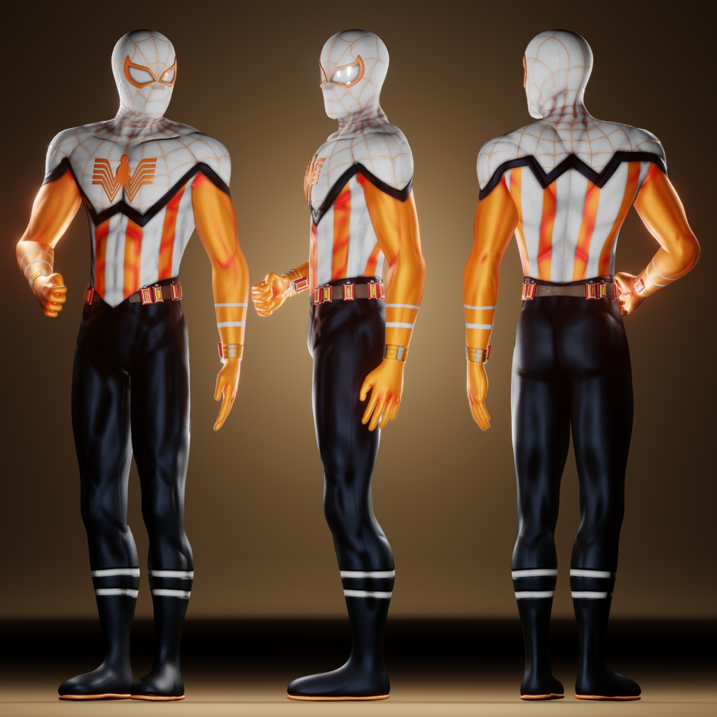Whataburger Spider-Man V3 VRChat 3D Model + Unity package