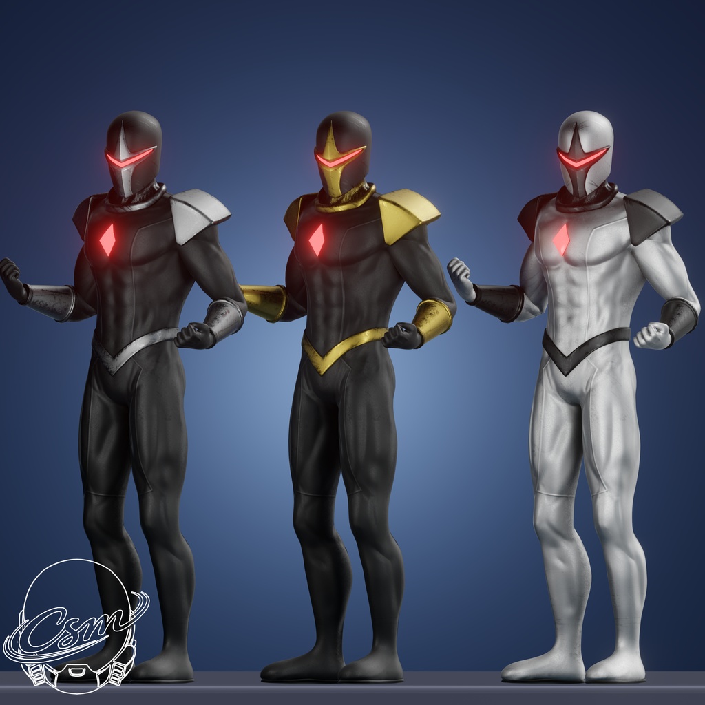 Dark Hawk VRChat 3D Model + Unity package + Color Variants