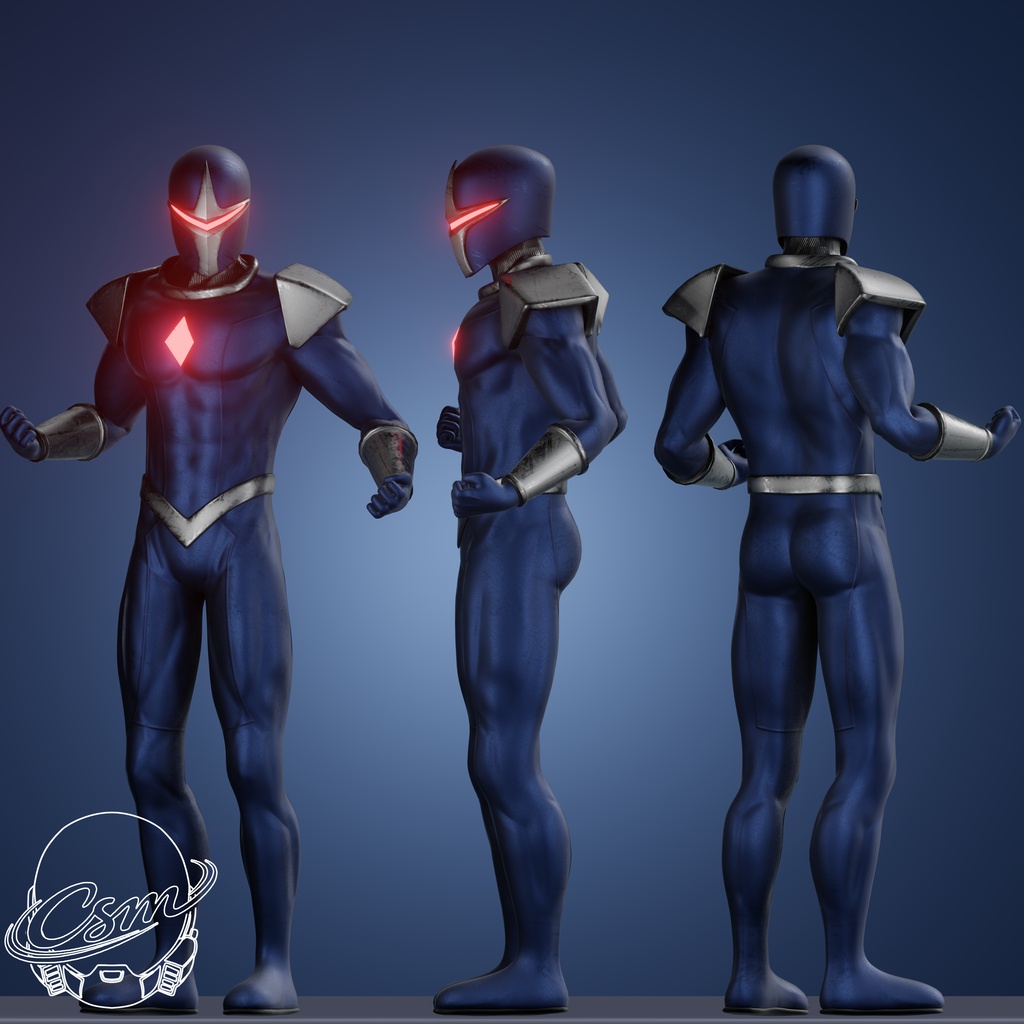 Dark Hawk VRChat 3D Model + Unity package + Color Variants