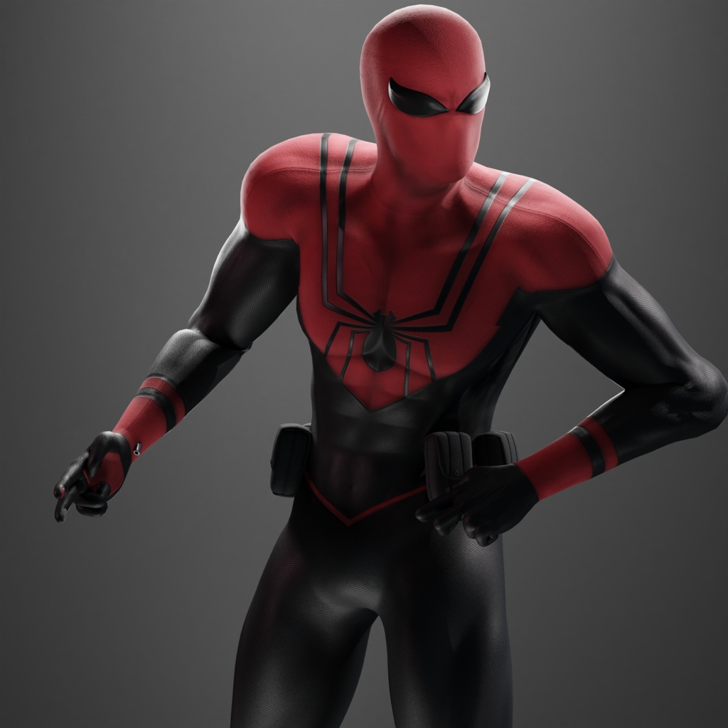 Assassin Spider-Man VRChat 3D Model + Unity package + Color Variants