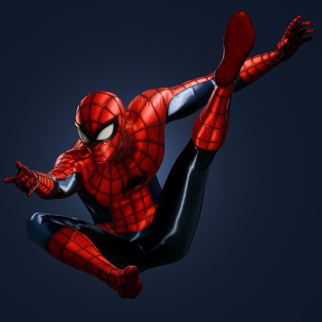 Realistic Spider-Man VRChat 3D Model + Unity package