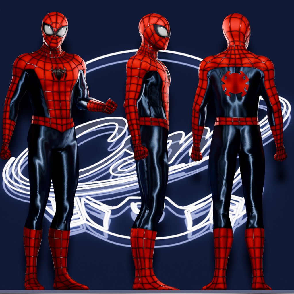 Realistic Spider-Man VRChat 3D Model + Unity package