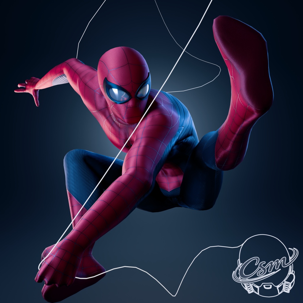 Spider-Man Life Story VRChat 3D Model + Unity package + Color Variants