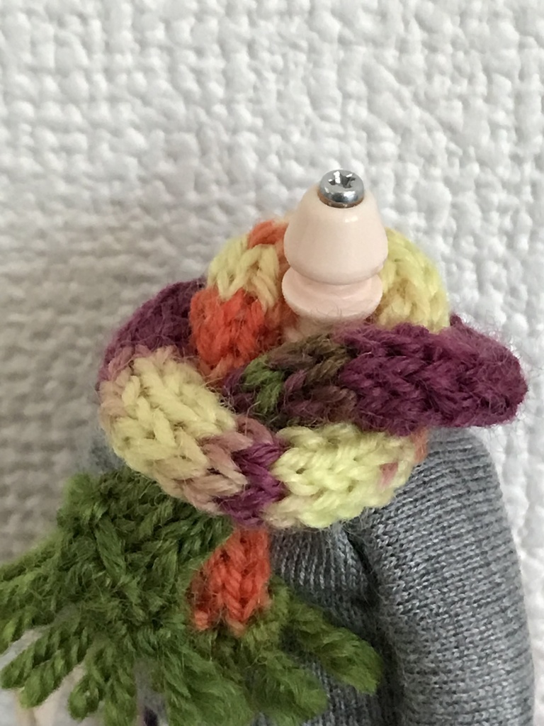 オビツ11 multicoloredのグラデーションのマフラー