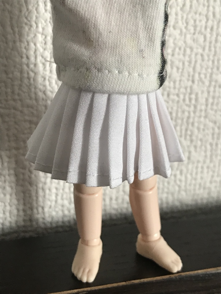 オビツ11  プリーツスカート　white