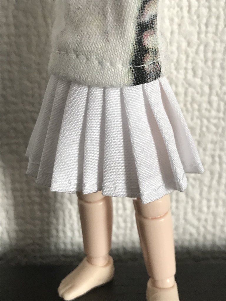 オビツ11  プリーツスカート　white