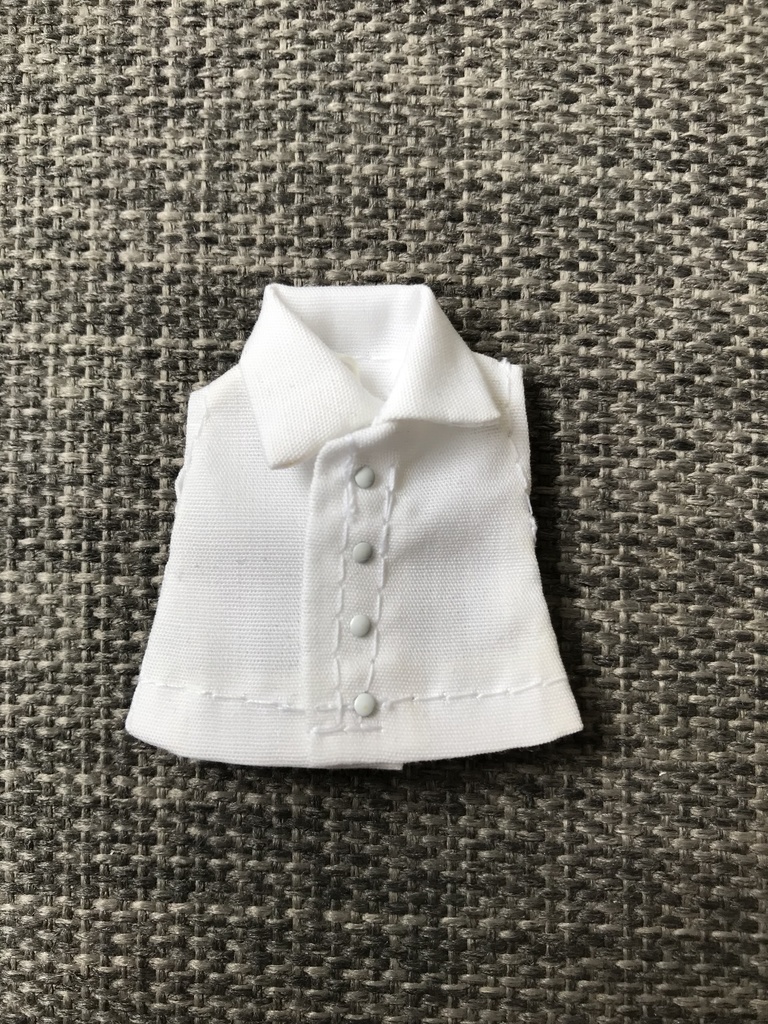 オビツ11  ノースリーブシャツ　white