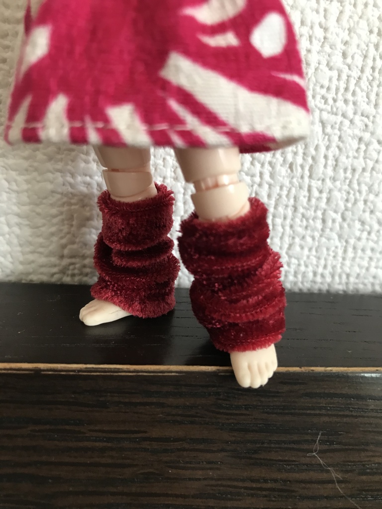 オビツ11  ベルベットのレッグウォーマー