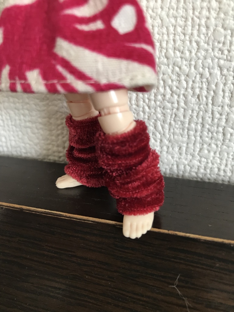 オビツ11  ベルベットのレッグウォーマー