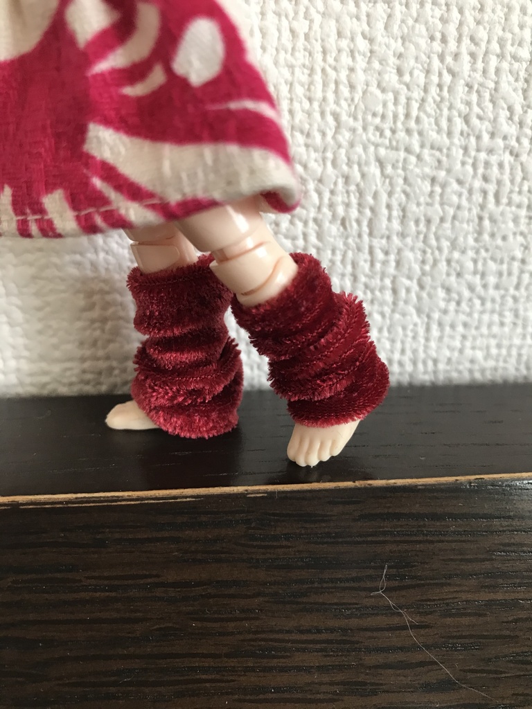 オビツ11  ベルベットのレッグウォーマー