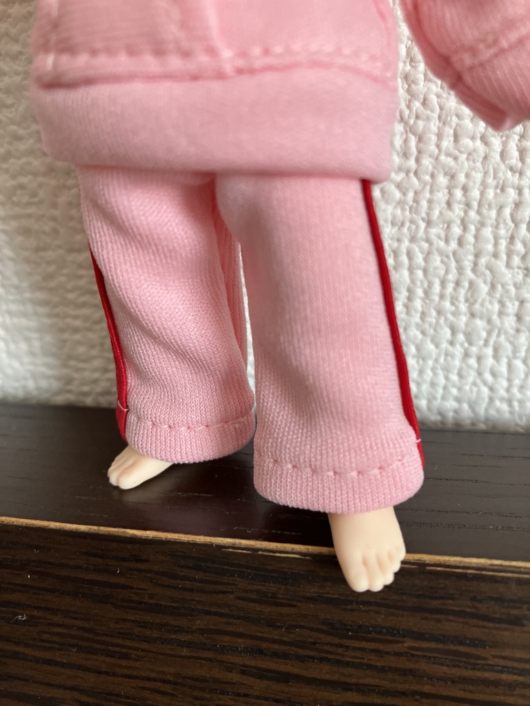 オビツ11  ライン入りジャージパンツ　pink