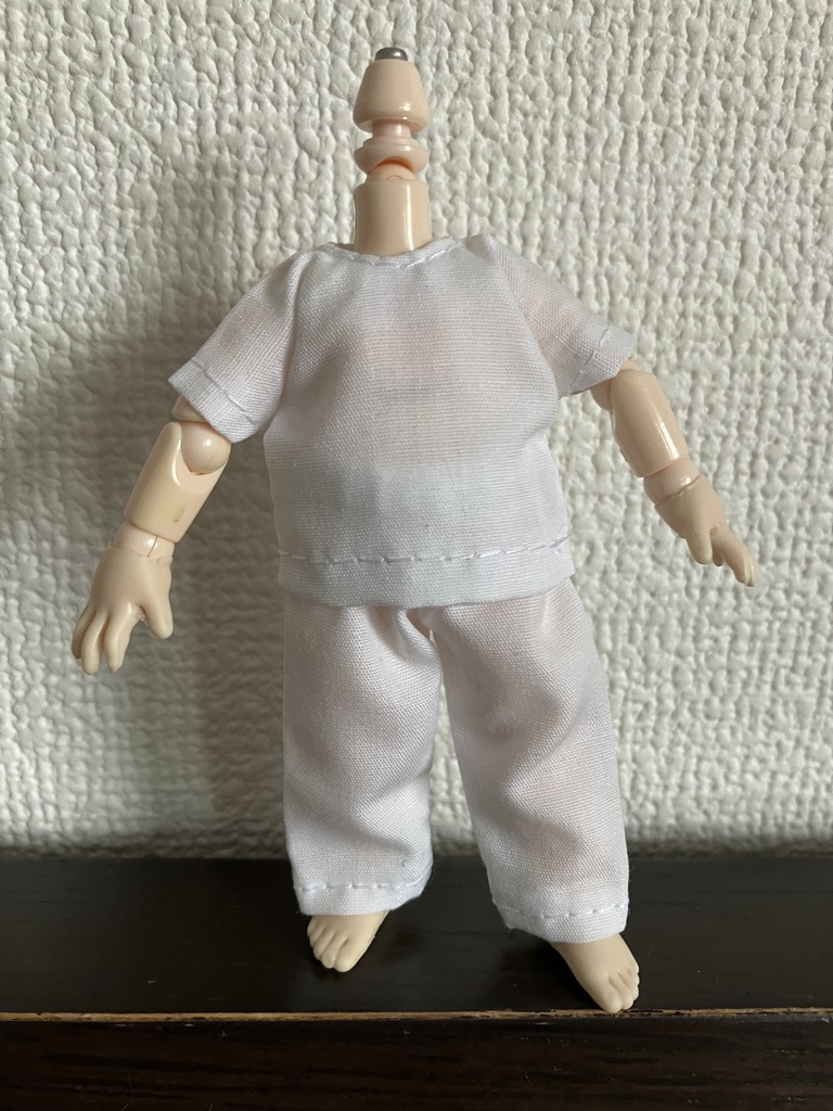 オビツ11  看護服　white