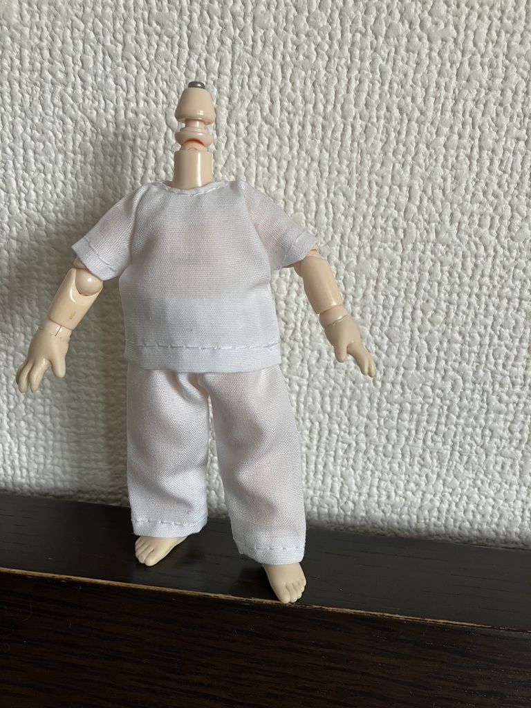 オビツ11  看護服　white