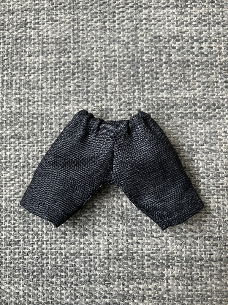 オビツ11 上質な麻の甚平　black